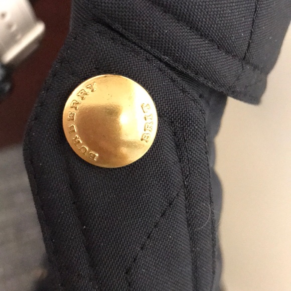 SOLD Burberry Navy Quilted Jacket Size M - Picture 3 of 8